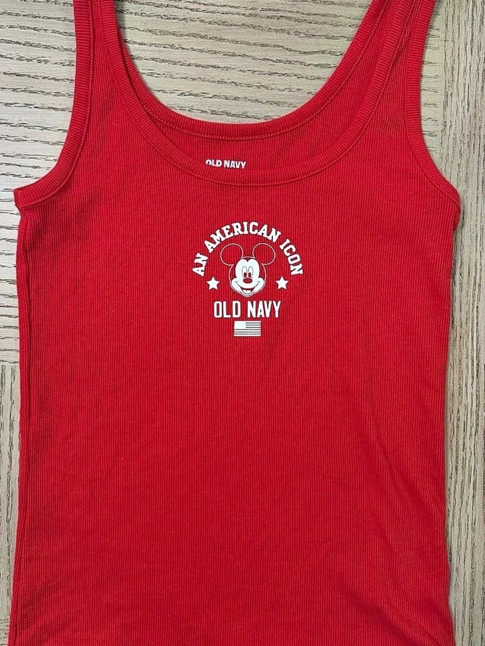 Old Navy x Disney Mickey Mouse Ribbed Scoop-Neck Tank Top for Women Disney
